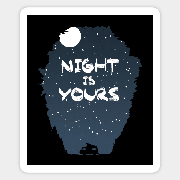 Night Is Yours Magnet by Aguvagu